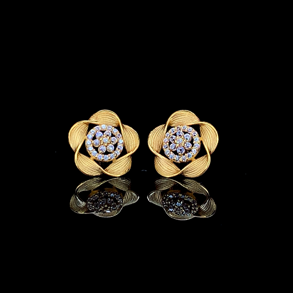 The Golden Satin Bloom Studs