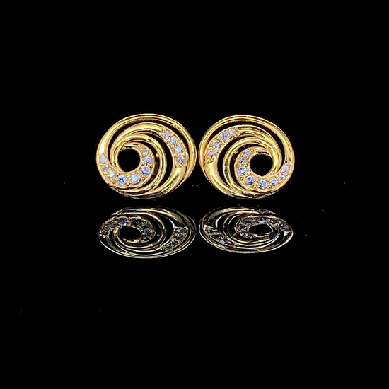 The Aurora Swirl Earrings