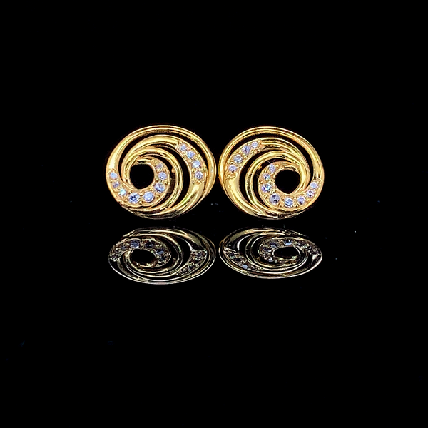 The Aurora Swirl Earrings