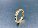 NJ Arts Eterna Noir Classic Eternity Band 18kt Yellow Gold ring