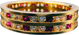 NJ Arts Trinity Radiance Gemstone Band 18kt Yellow Gold ring
