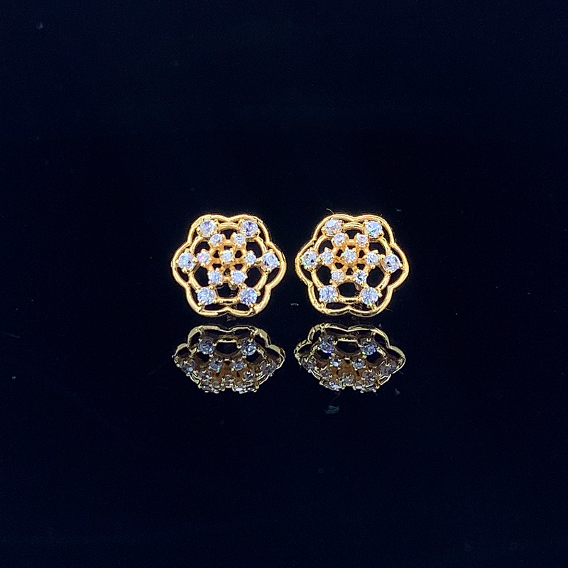 The Golden Hexa-Bloom Studs