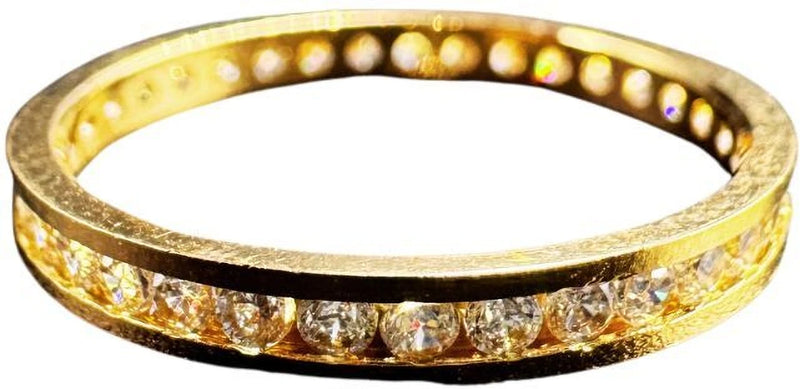 NJ Arts Eternal Sparkle Gold Eternity Ring 18kt Yellow Gold ring