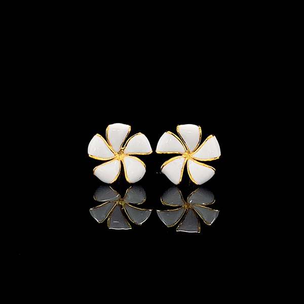 The Golden Frangipani Earrings