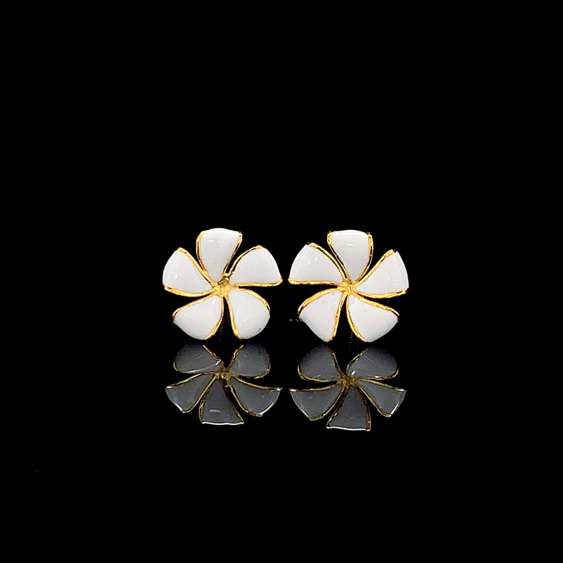 The Golden Frangipani Earrings