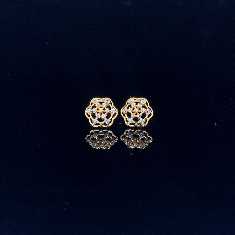 The Golden Hexa-Bloom Studs