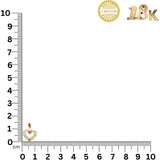 NJ Arts Amora Sparkle Heart Pendant 18kt Swarovski Yellow Gold Pendant