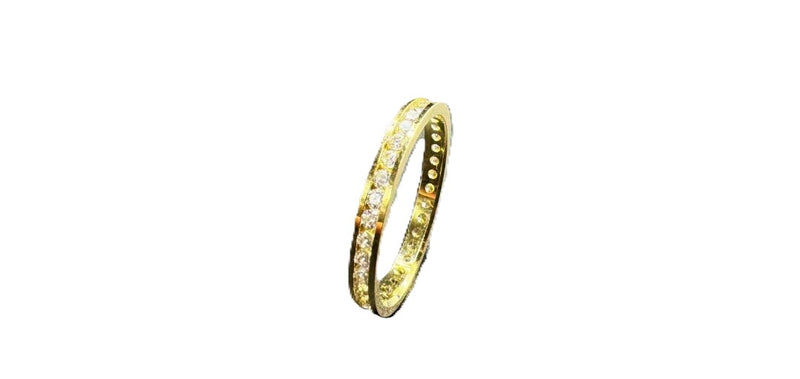 NJ Arts Eternal Sparkle Gold Eternity Ring 18kt Yellow Gold ring