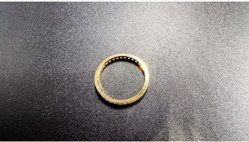 NJ Arts Midnight Charm Gold Eternity Band 18kt Yellow Gold ring