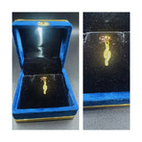 NJ Arts Eleganza Twist Diamond Pendant 18kt Yellow Gold Pendant