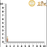 NJ Arts 18ct Gold Swarovski Crystal Bar Pendant 18kt Swarovski Yellow Gold Pendant - NJ Arts