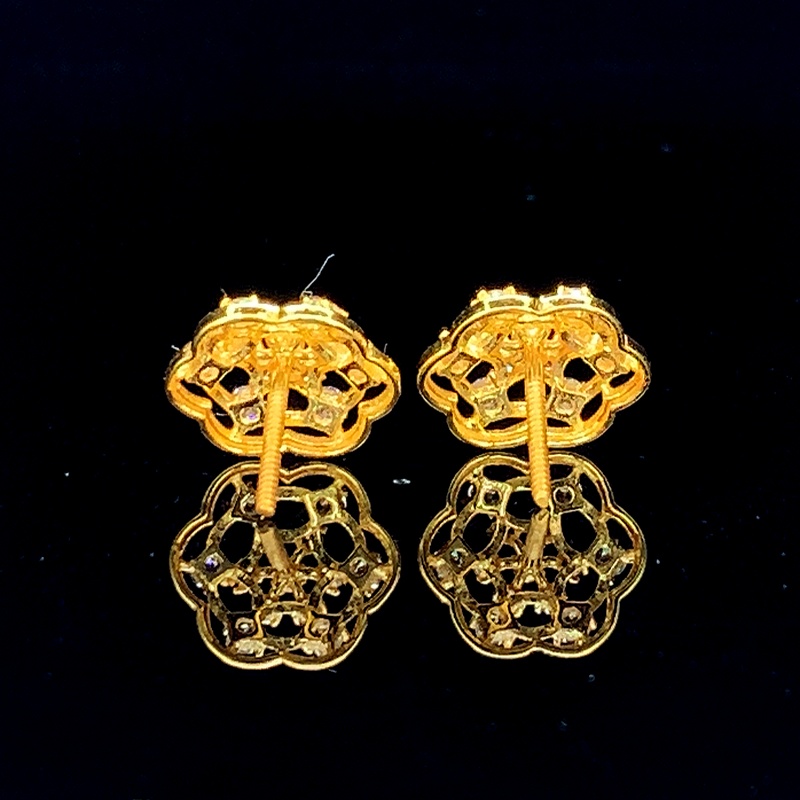 The Golden Hexa-Bloom Studs