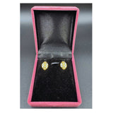 NJ Arts Golden Elegance Crystal Studs Yellow Gold 22kt Stud Earring