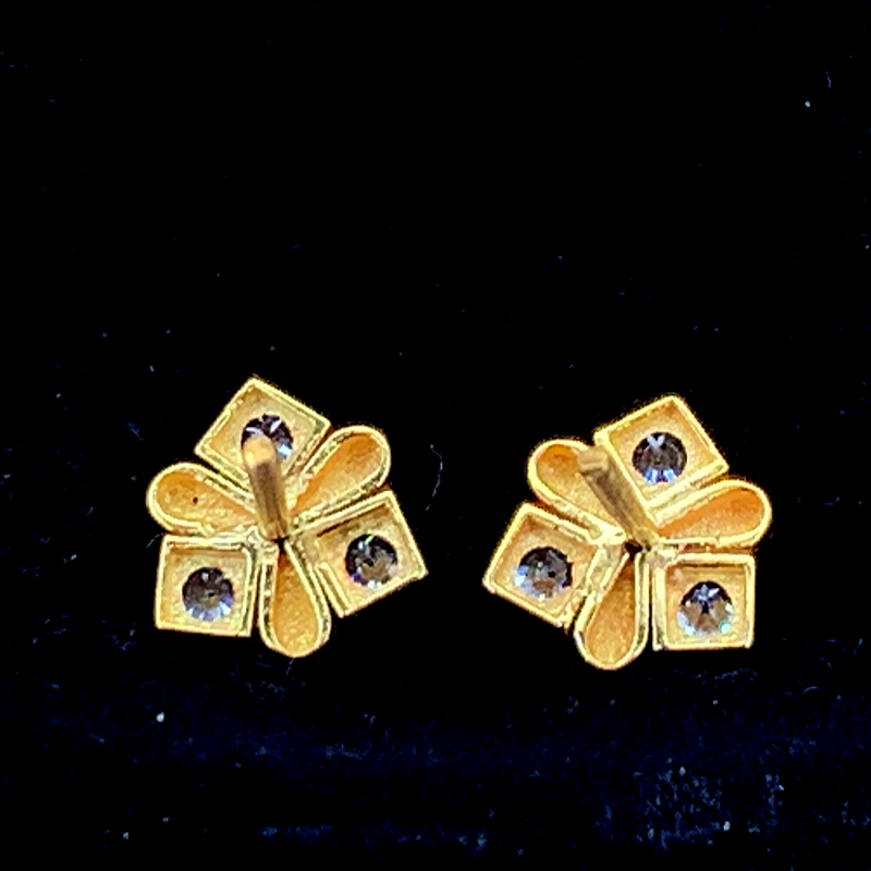 The Trilogy Ribbon Studs