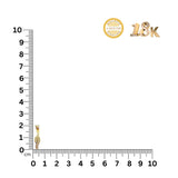 NJ Arts Eleganza Twist Diamond Pendant 18kt Yellow Gold Pendant