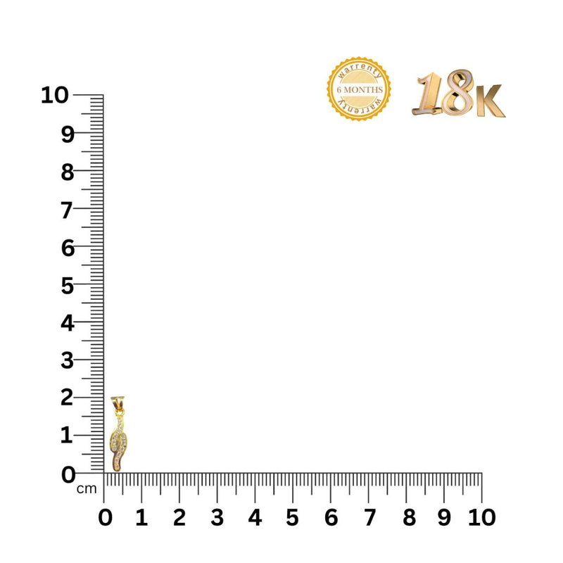 NJ Arts Eleganza Twist Diamond Pendant 18kt Yellow Gold Pendant