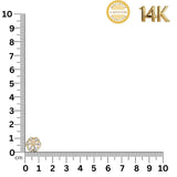 The Golden Hexa-Bloom Studs