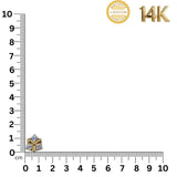 The Trilogy Ribbon Studs