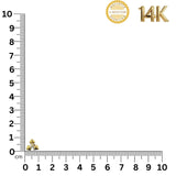 The Golden Tri-Star Studs