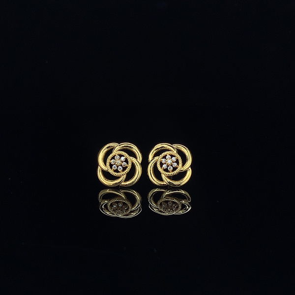 The Golden Clover Studs