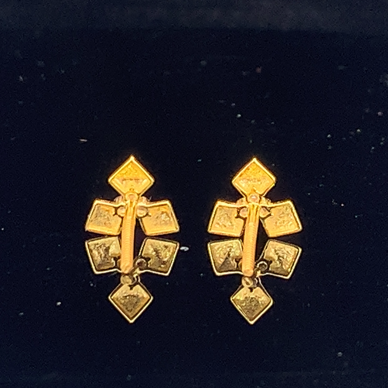 The Golden Tri-Star Studs