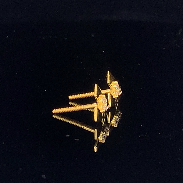 The Golden Tri-Star Studs