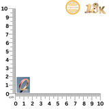 NJ Arts Scarlet Sparkle Eternity Band 18kt Yellow Gold ring