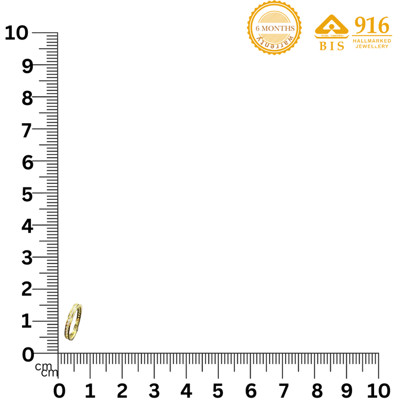 NJ Arts Eternal Sparkle Gold Eternity Ring 18kt Yellow Gold ring