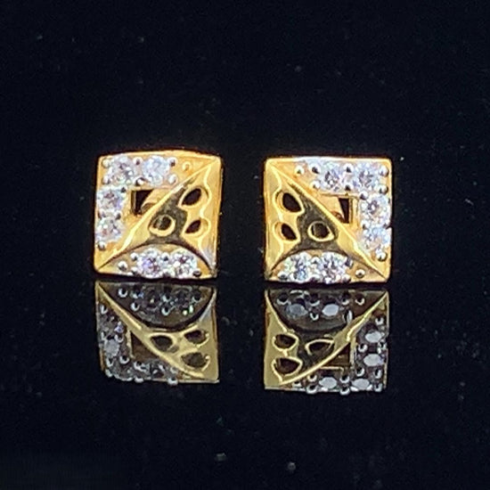 square stud earrings