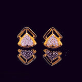 triangles stud earring