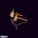 triangles stud earring