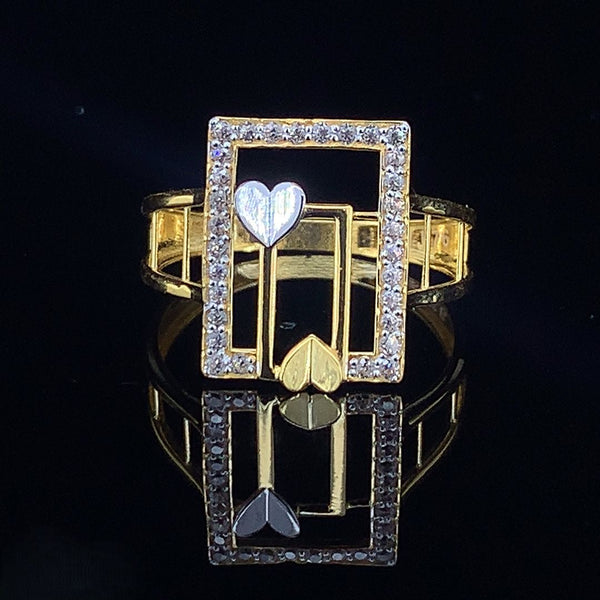 Heart Frame Dual Love Ring